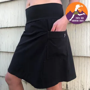 パープルレインアドベンチャースカート ブラックスカート ハイキング アウトドア Purple Rain Adventure Skirt Black