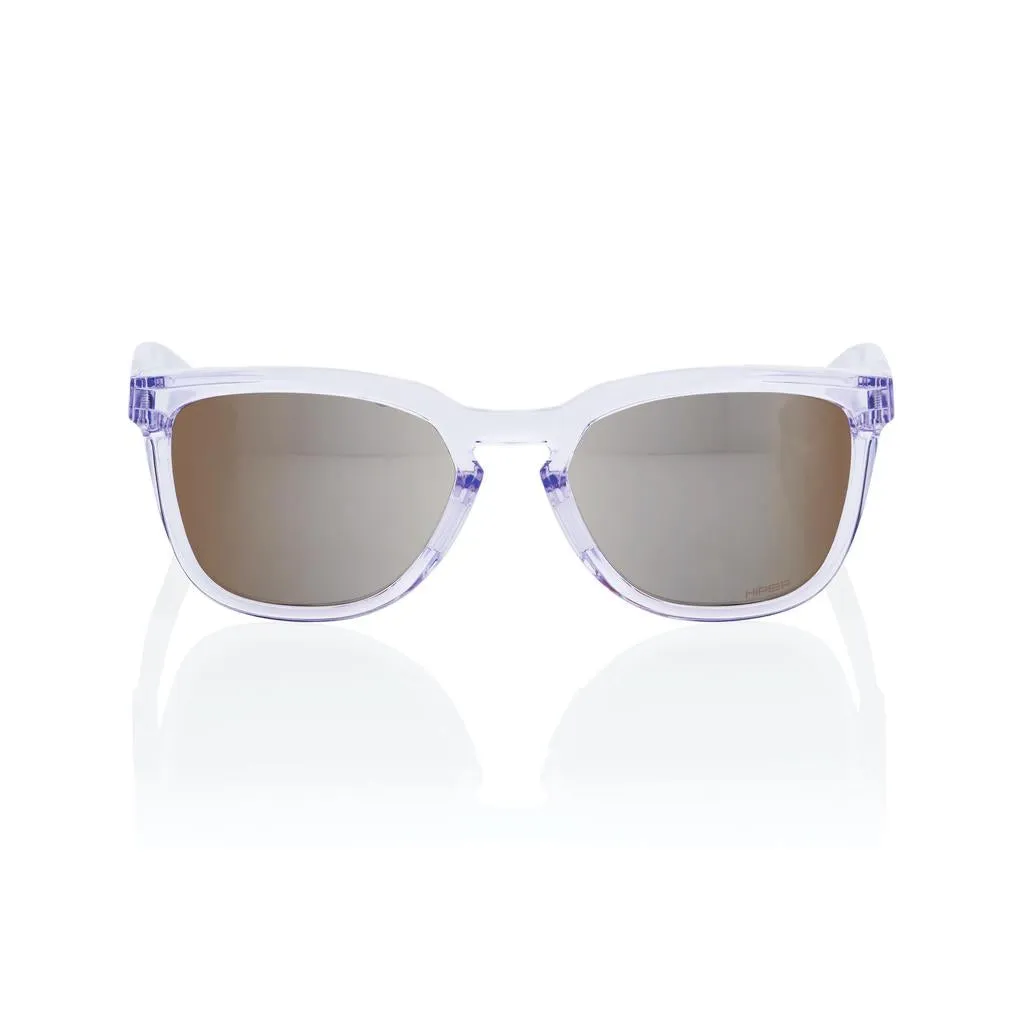 100% Hudson - Polished Translucent Lavender - HiPER Silver Mirror Lens