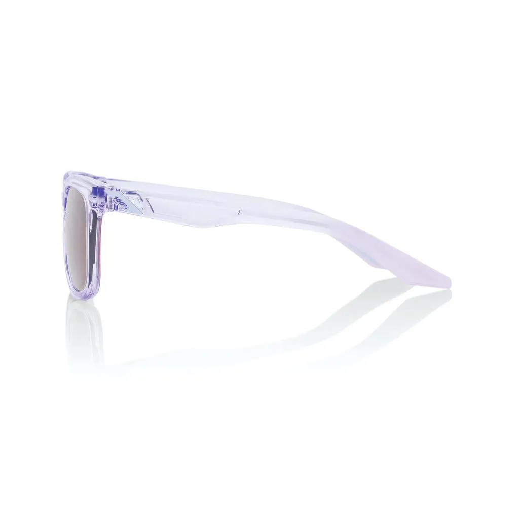 100% Hudson - Polished Translucent Lavender - HiPER Silver Mirror Lens