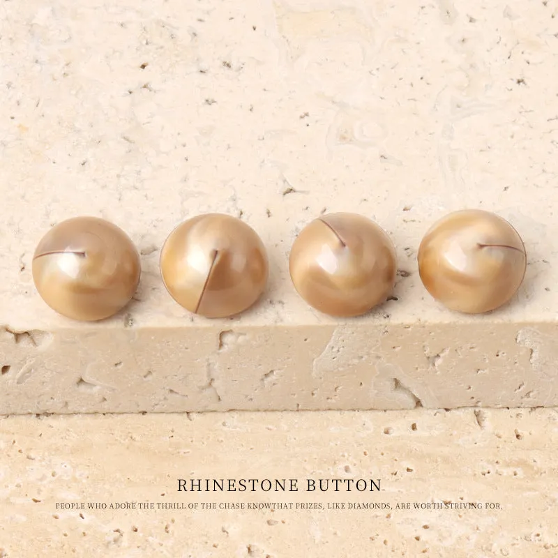 11mm Colorful Round Mushroom Acrylic Button with Metal Shank 28 Pack