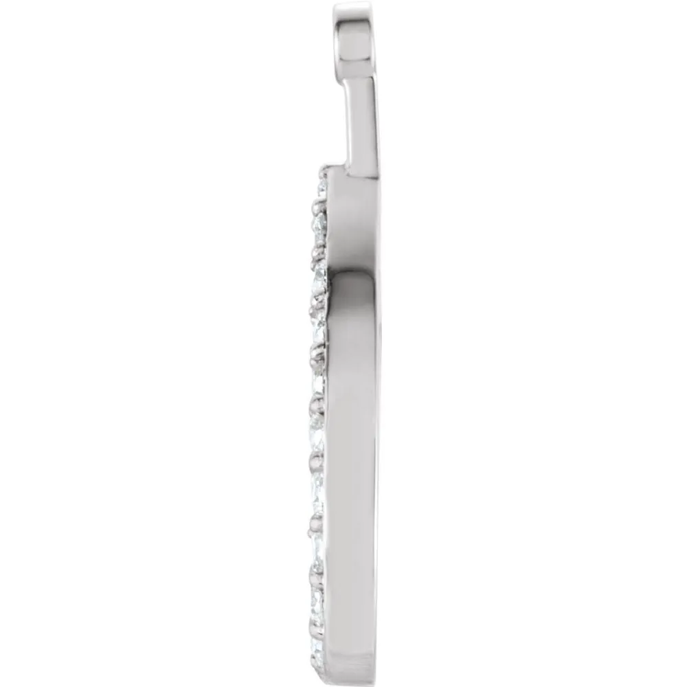 14k White Gold 1/5 CTW Diamond Earring Jackets