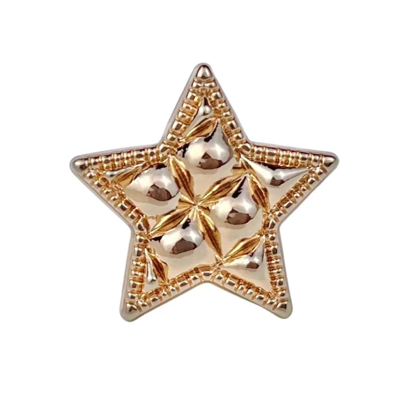 18/20/23mm Turtle Star Metal Buttons for Sewing 20pcs