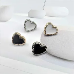 20L (12.5mm) Vintage British-Style Heart Shank Buttons 48 Pack