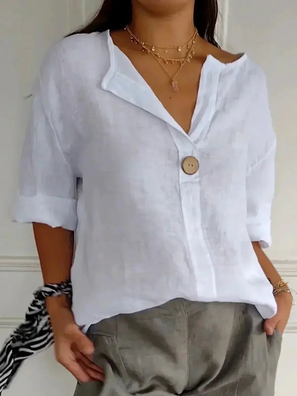 Abigail | Casual V-Neck Blouse