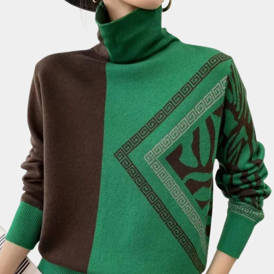 Agnese - elegant turtleneck jumper for women