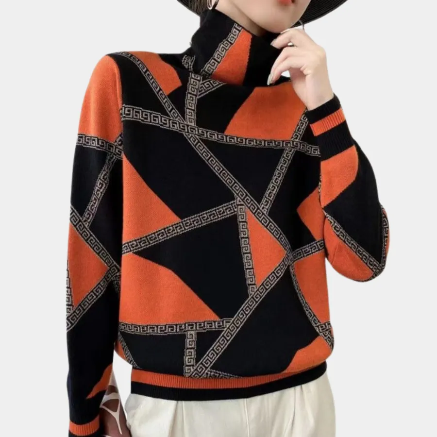 Agnese - elegant turtleneck jumper for women