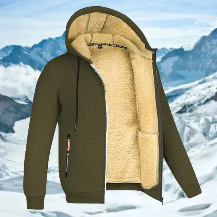 Aiden | Men's Hooded Winter Jacket with Fleece