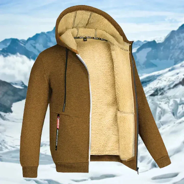 Aiden | Men's Hooded Winter Jacket with Fleece