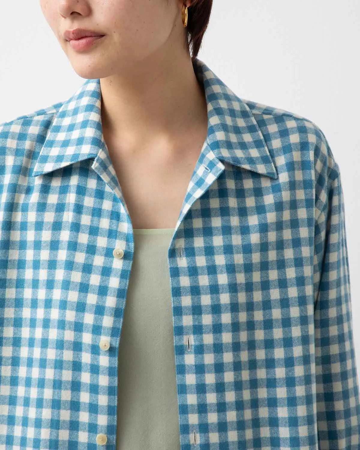 AIRY SMOOTH CASHMERE SHIRT BLOUSON (WOMEN'S)