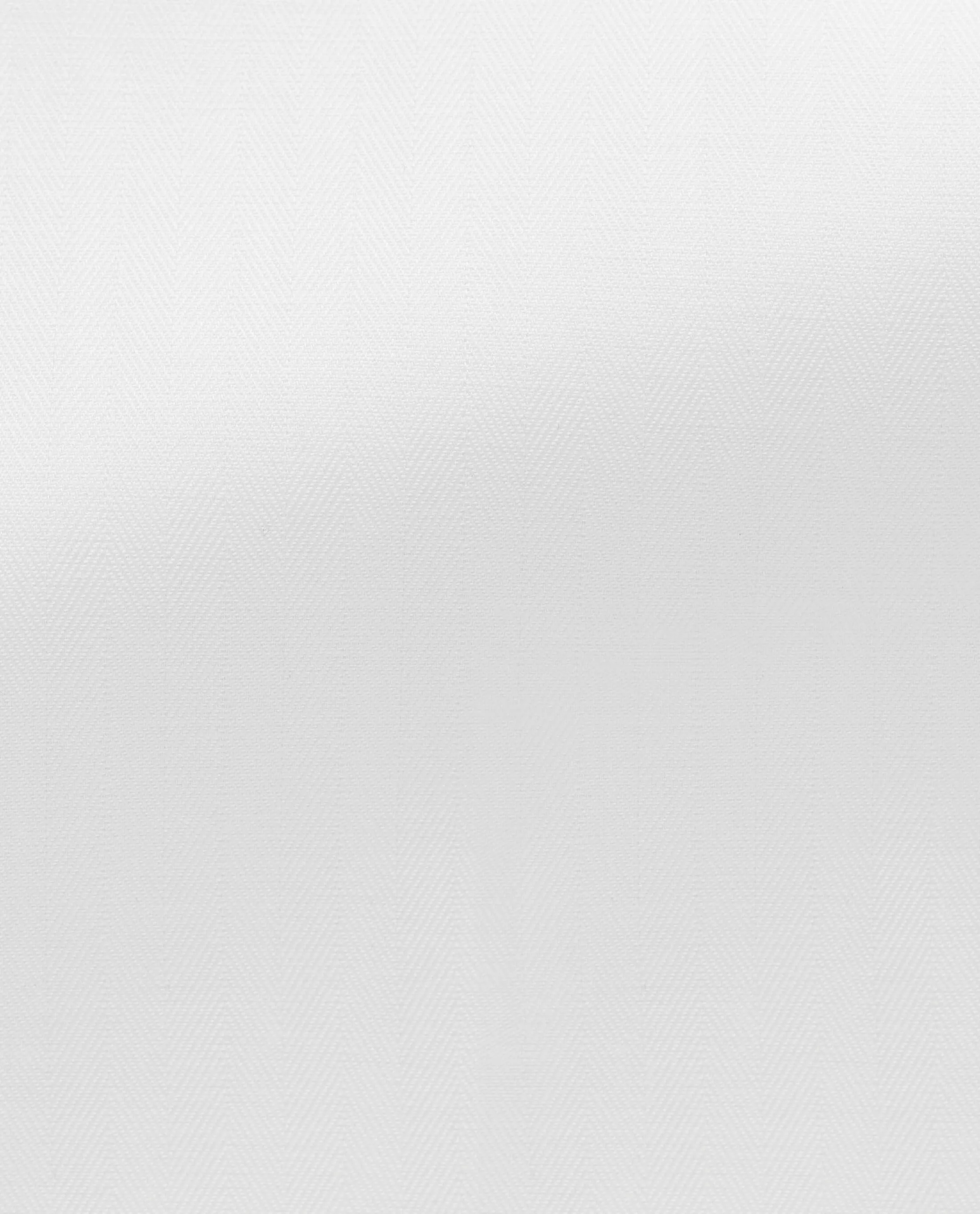 Albini White Twill Herringbone 365 Easy Care Fine Cotton