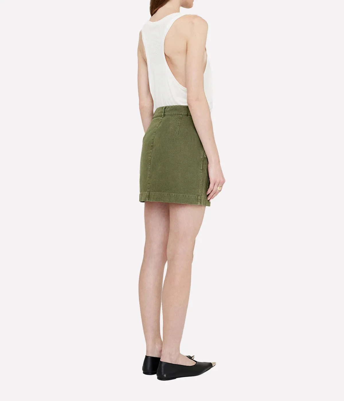 Aliza Skirt in Army Green