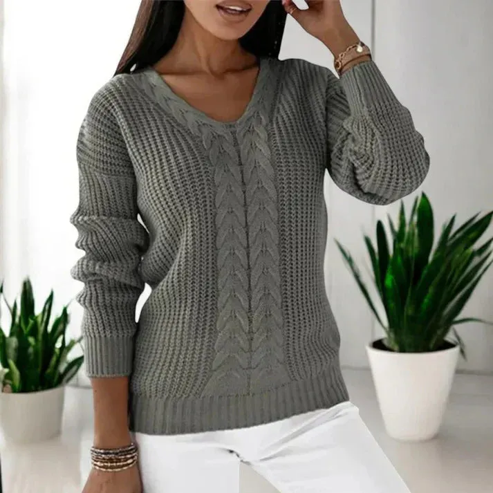 Alyssa - Cozy Cable Knit Sweater