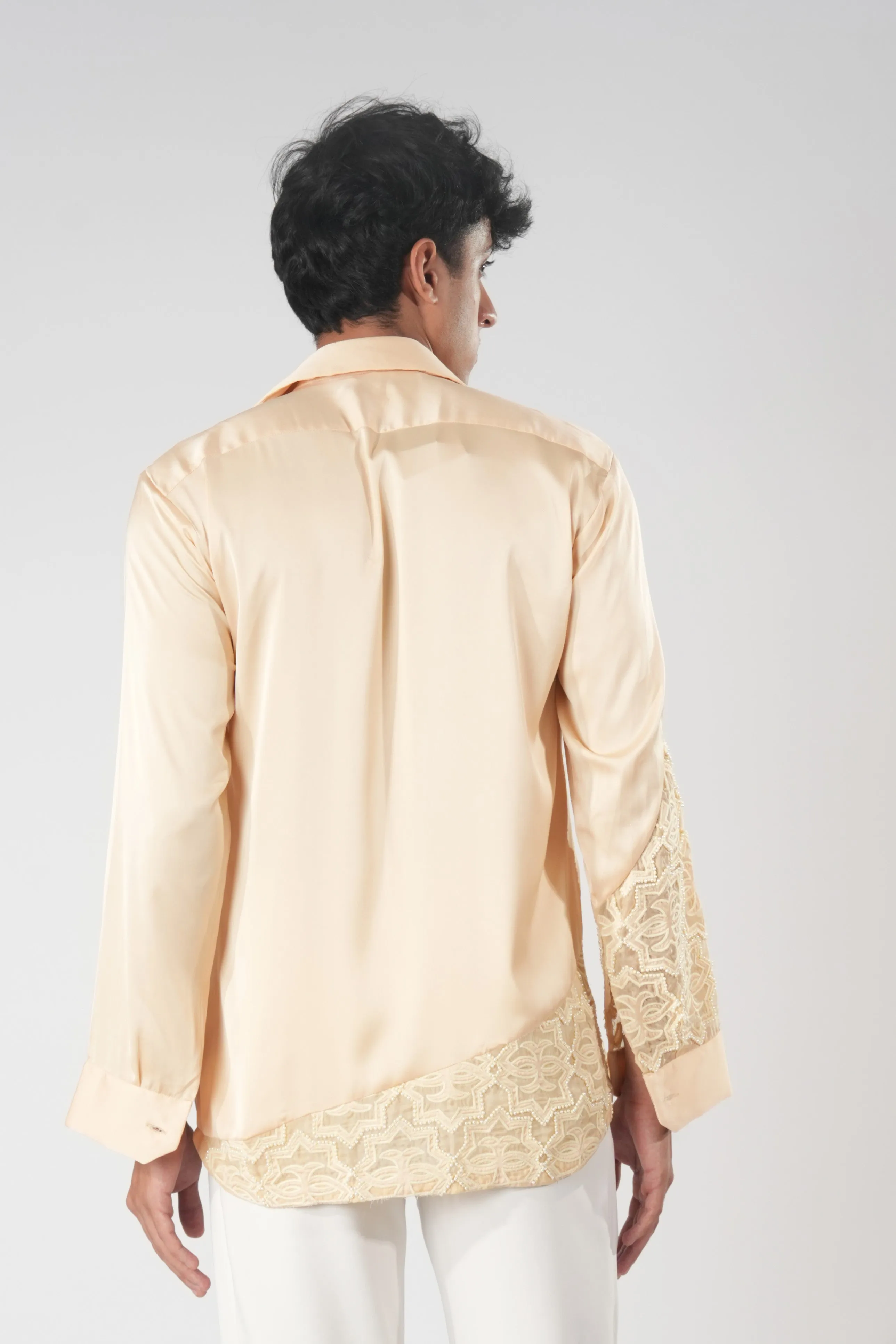 Arboreal Grace Satin Shirt