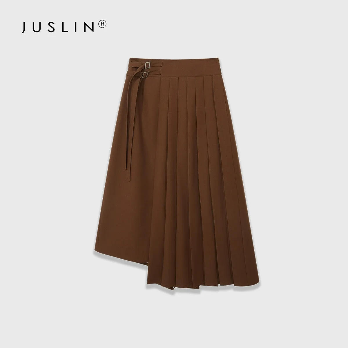 Asymmetrical Pleated Skirt
