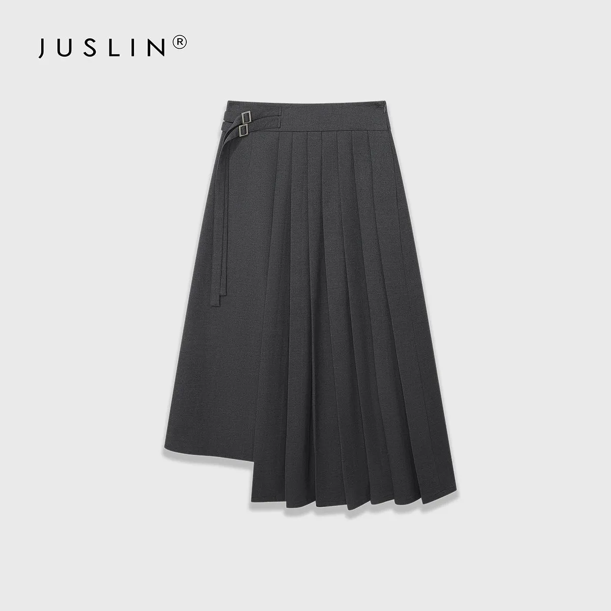 Asymmetrical Pleated Skirt
