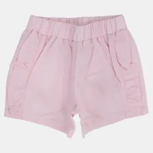 Baby Girls Plain Pastel Shorts