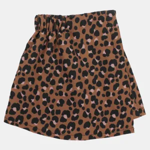 Baby Girls Skirt/Shorts – Brown Leopard