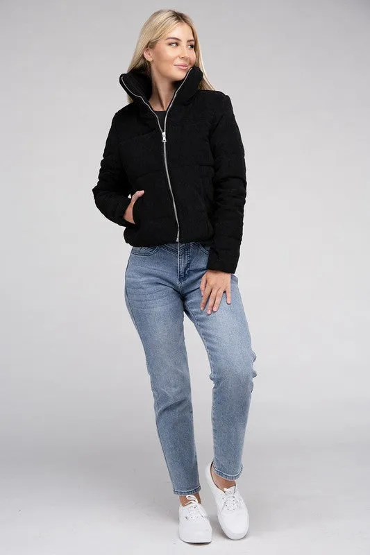 Bacia Corduroy Zip-Up Jacket