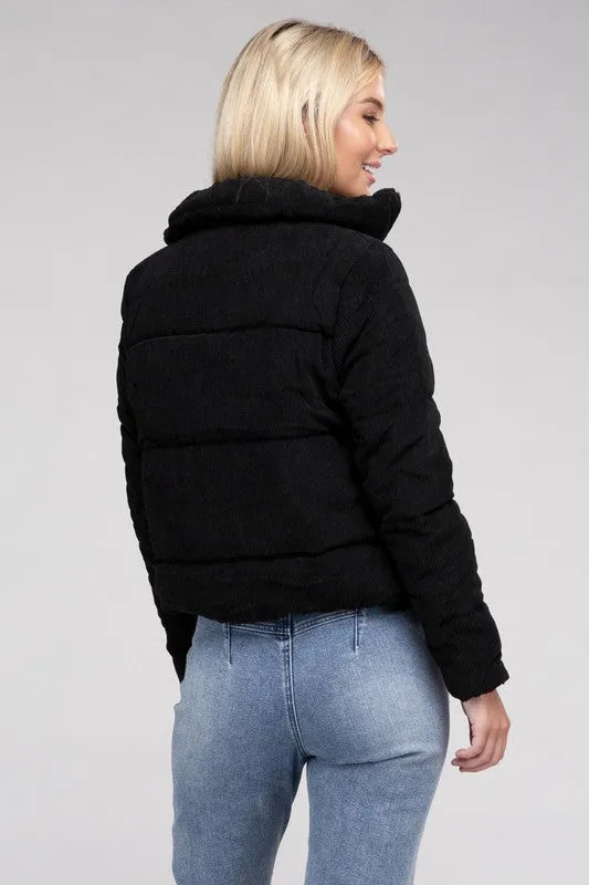 Bacia Corduroy Zip-Up Jacket