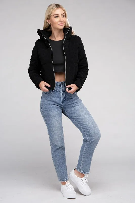 Bacia Corduroy Zip-Up Jacket