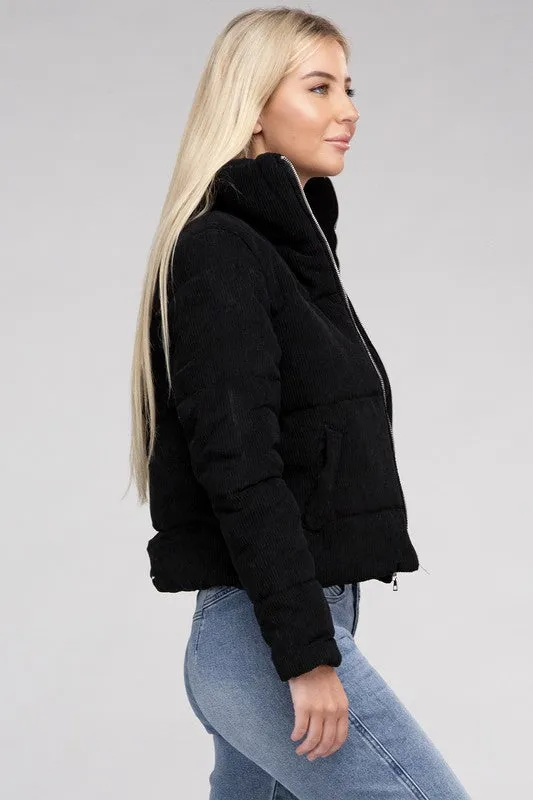 Bacia Corduroy Zip-Up Jacket