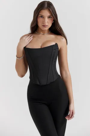 Beatrice Corset Top | Women’s Structured Corset with Lace Back Detail for Elegant Styling