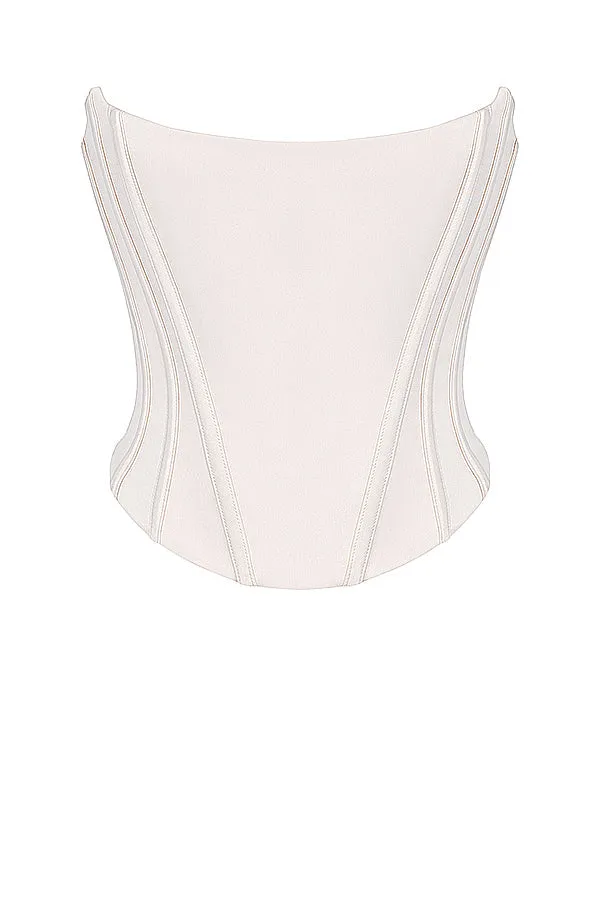 Beatrice Corset Top | Women’s Structured Corset with Lace Back Detail for Elegant Styling