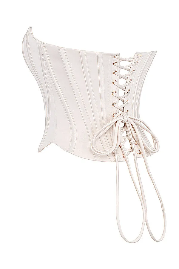 Beatrice Corset Top | Women’s Structured Corset with Lace Back Detail for Elegant Styling