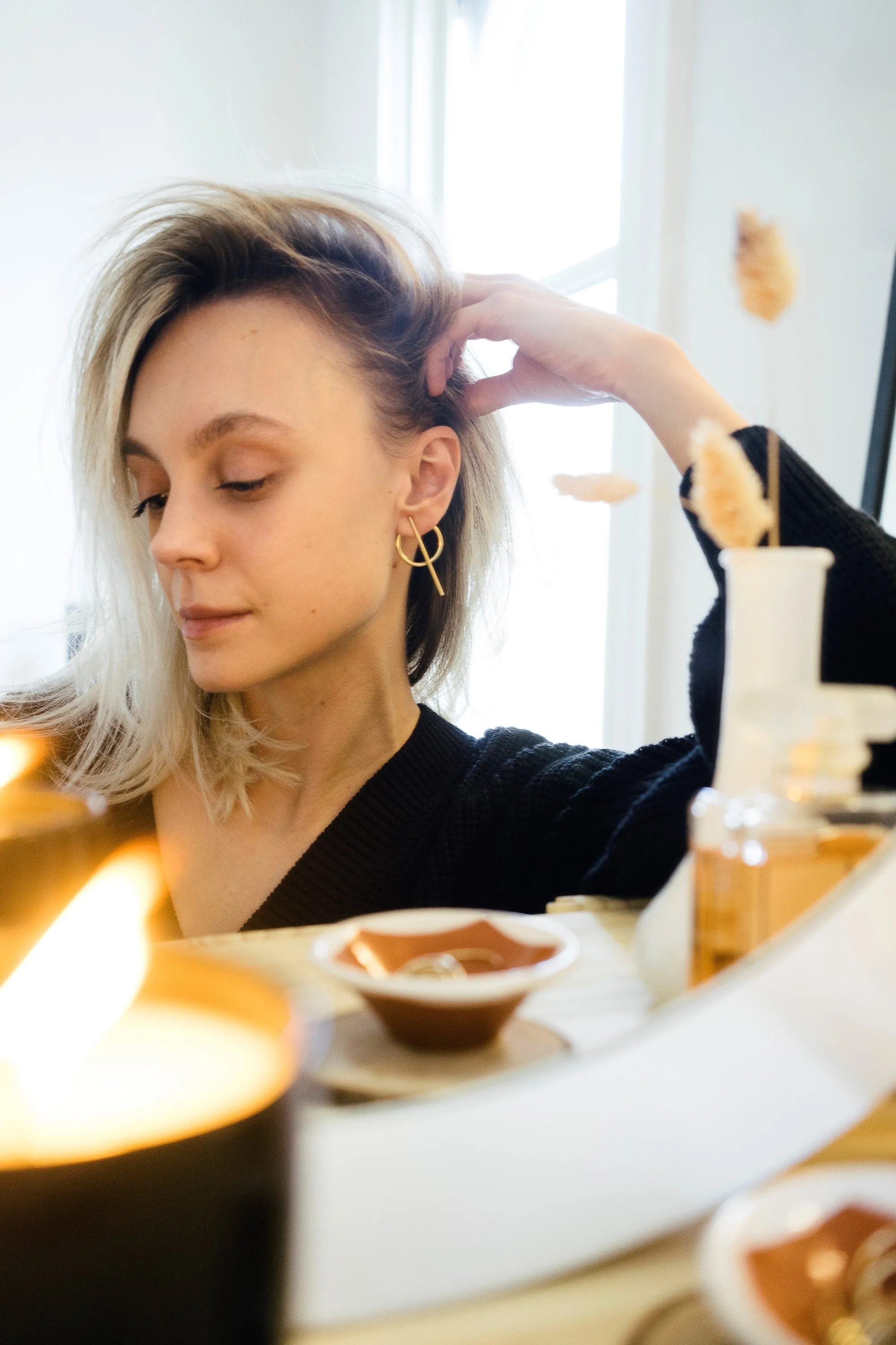 Beatrix Earrings in Gold