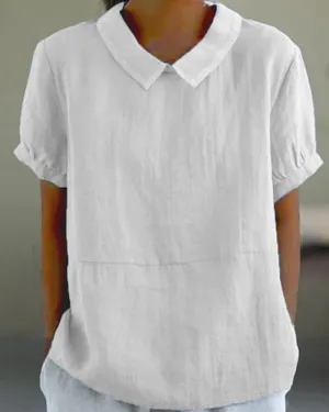 Beau | Retro Floral Cotton-Linen Shirt