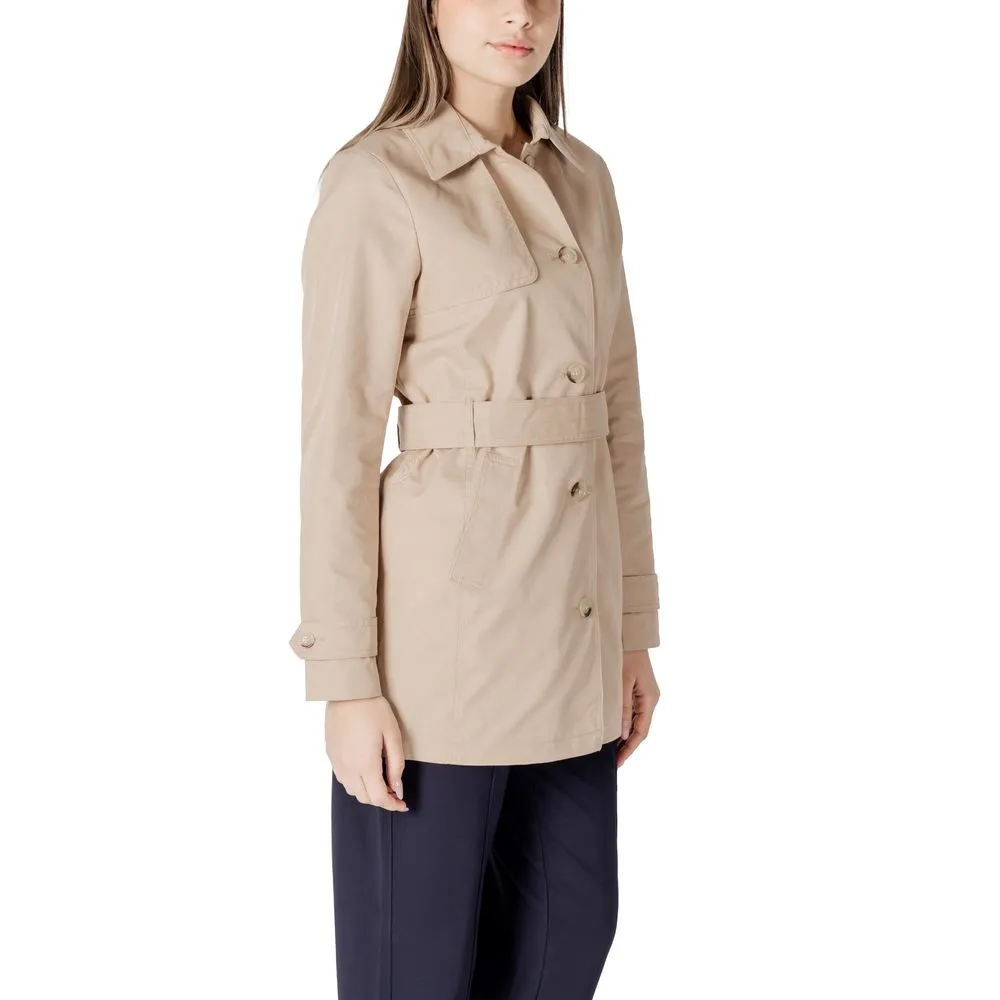 Beige Cotton Jackets & Coat