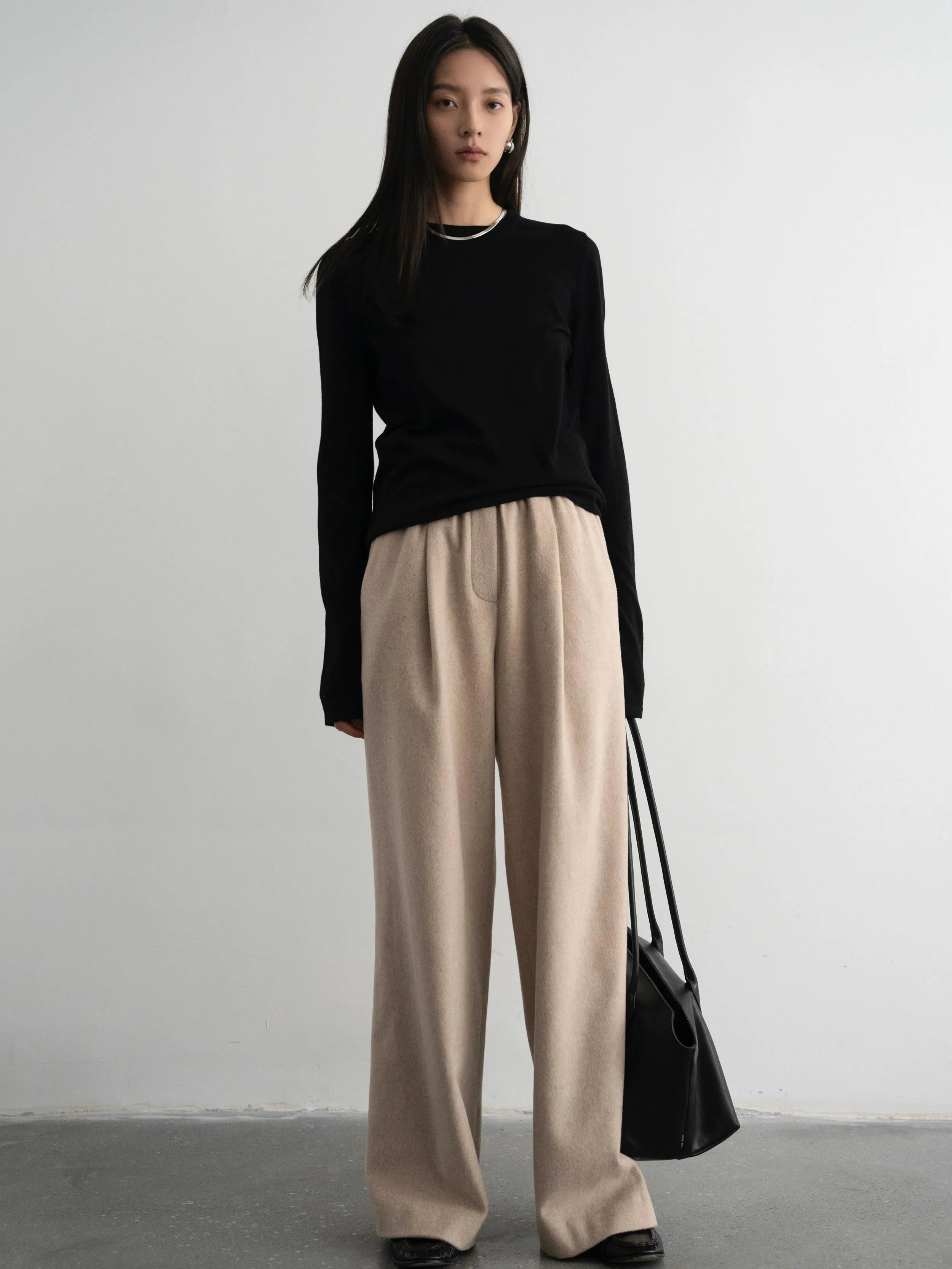 Beige Wool Suit