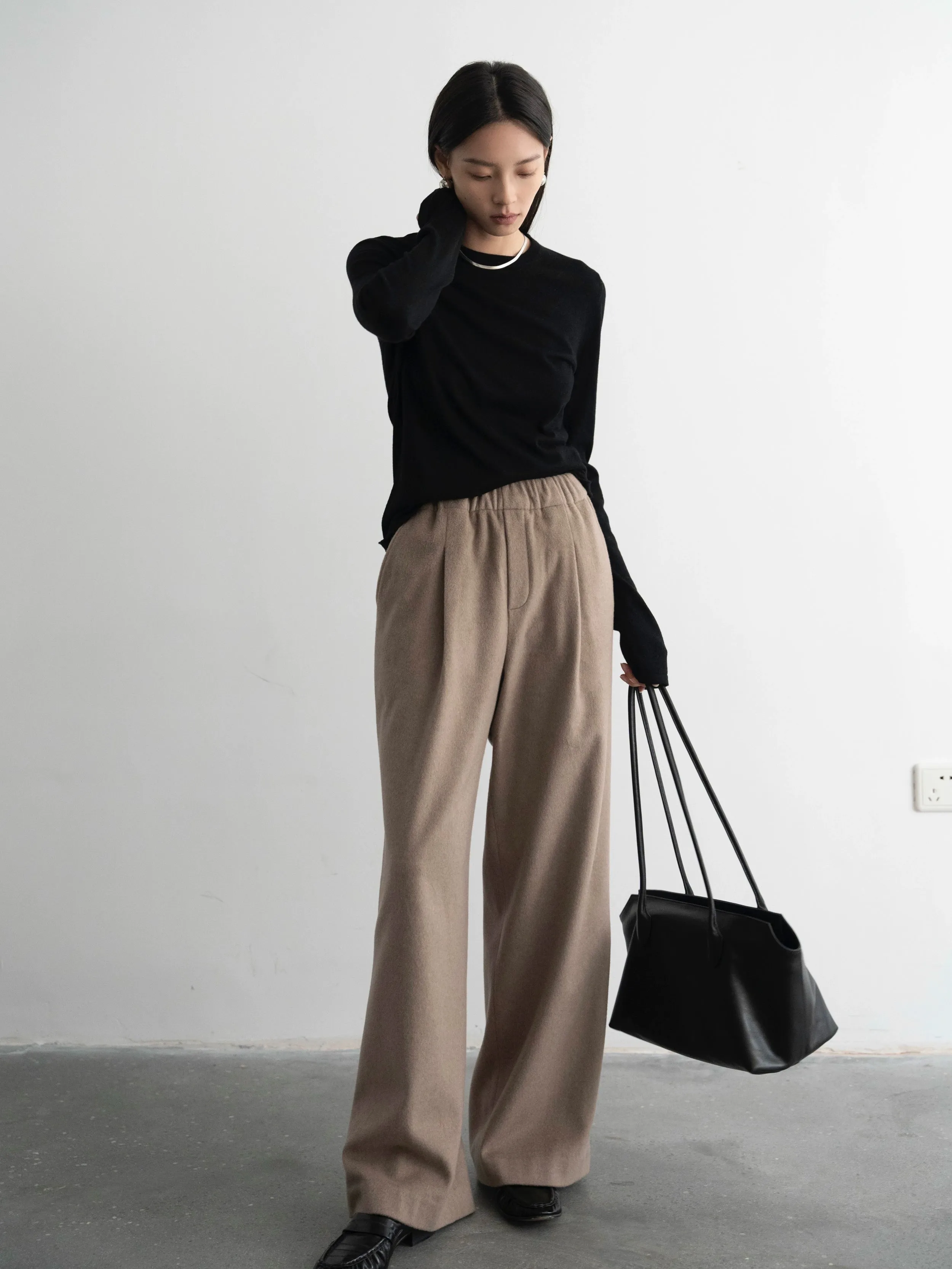 Beige Wool Suit