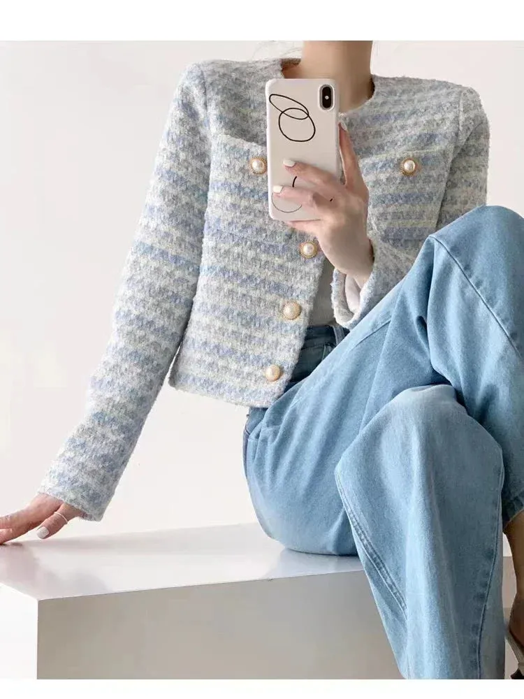 Bella | Tweed Cardigan Short Coat