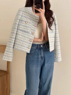 Bella | Tweed Cardigan Short Coat