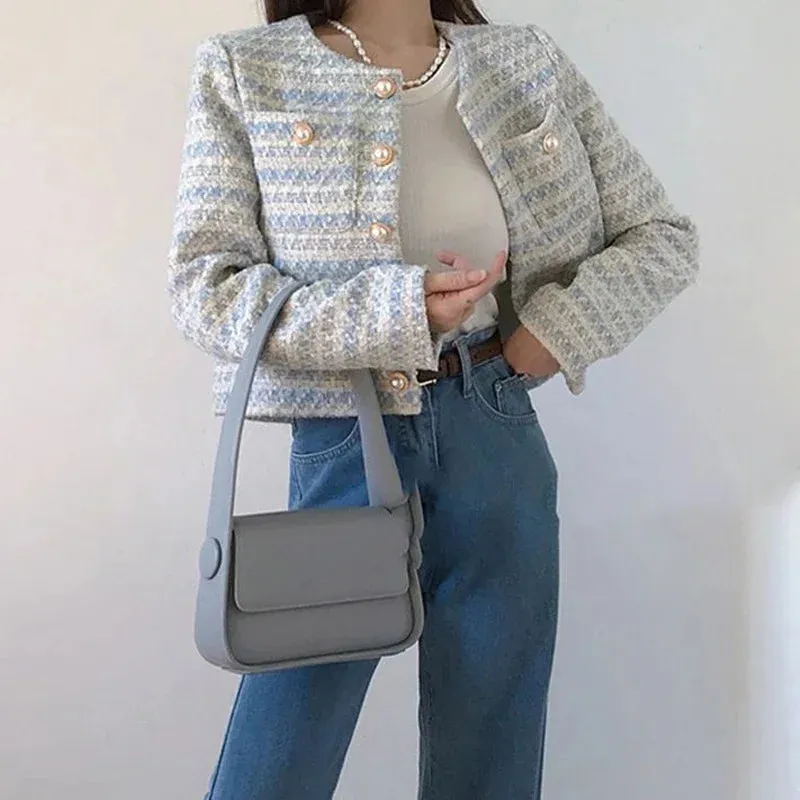 Bella | Tweed Cardigan Short Coat