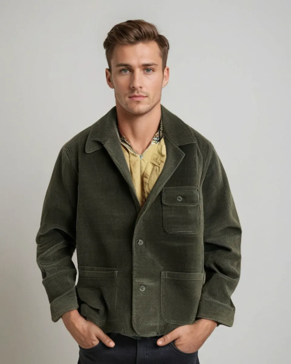 BelleYork | Retro Corduroy Blazer
