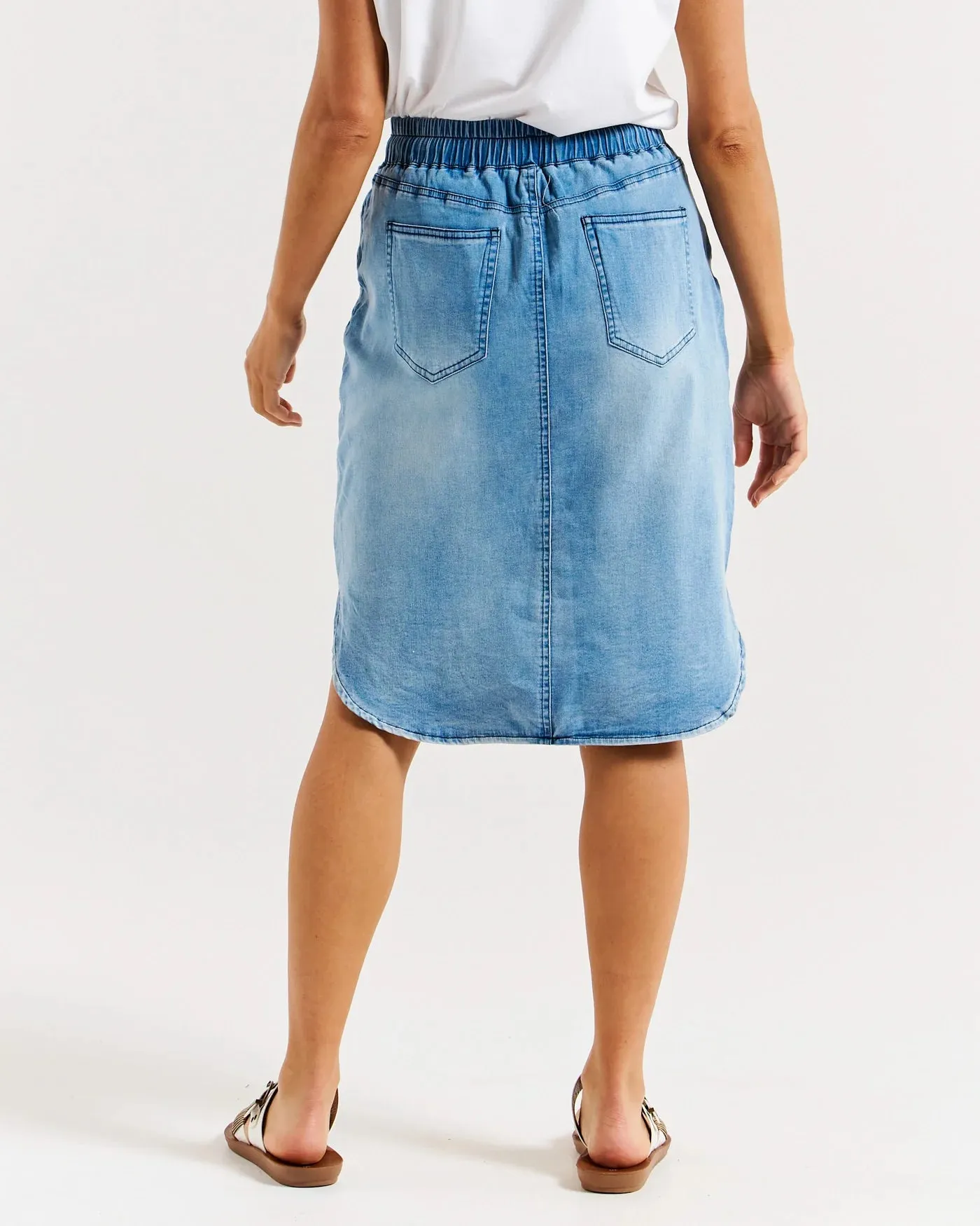 Betty Basics - Alina Denim Skirt - Denim Blue