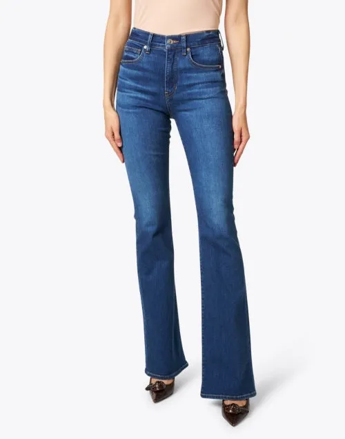 Beverly Bright Blue High Rise Flare Stretch Jean
