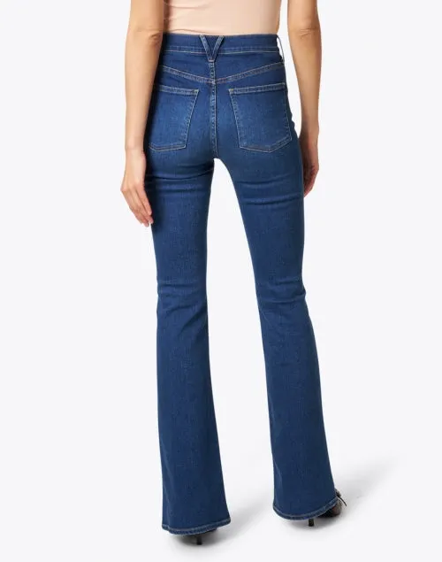 Beverly Bright Blue High Rise Flare Stretch Jean
