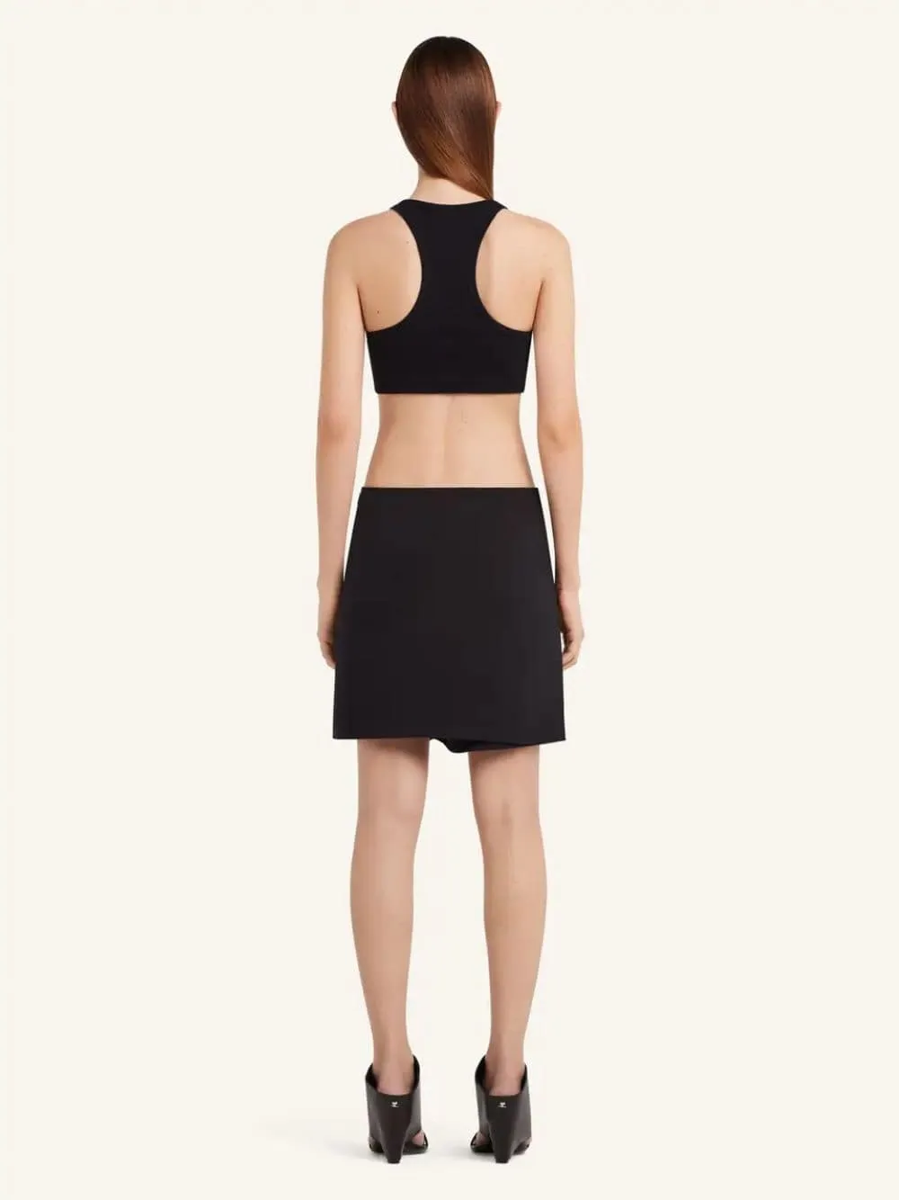 Black Infinity Mini Skirt