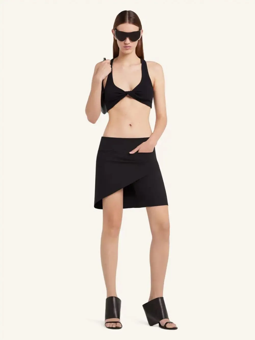 Black Infinity Mini Skirt