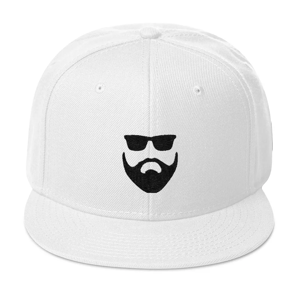 Black on White Snapback