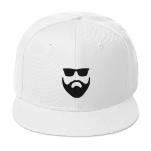 Black on White Snapback