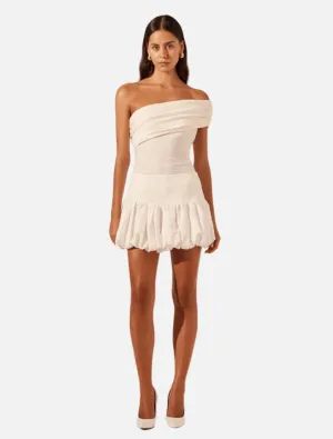 Blanc Bubble Mini Skirt - Ivory