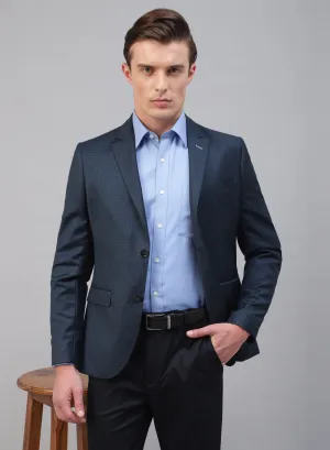 Blue & Green checks Formal Notch Jacket