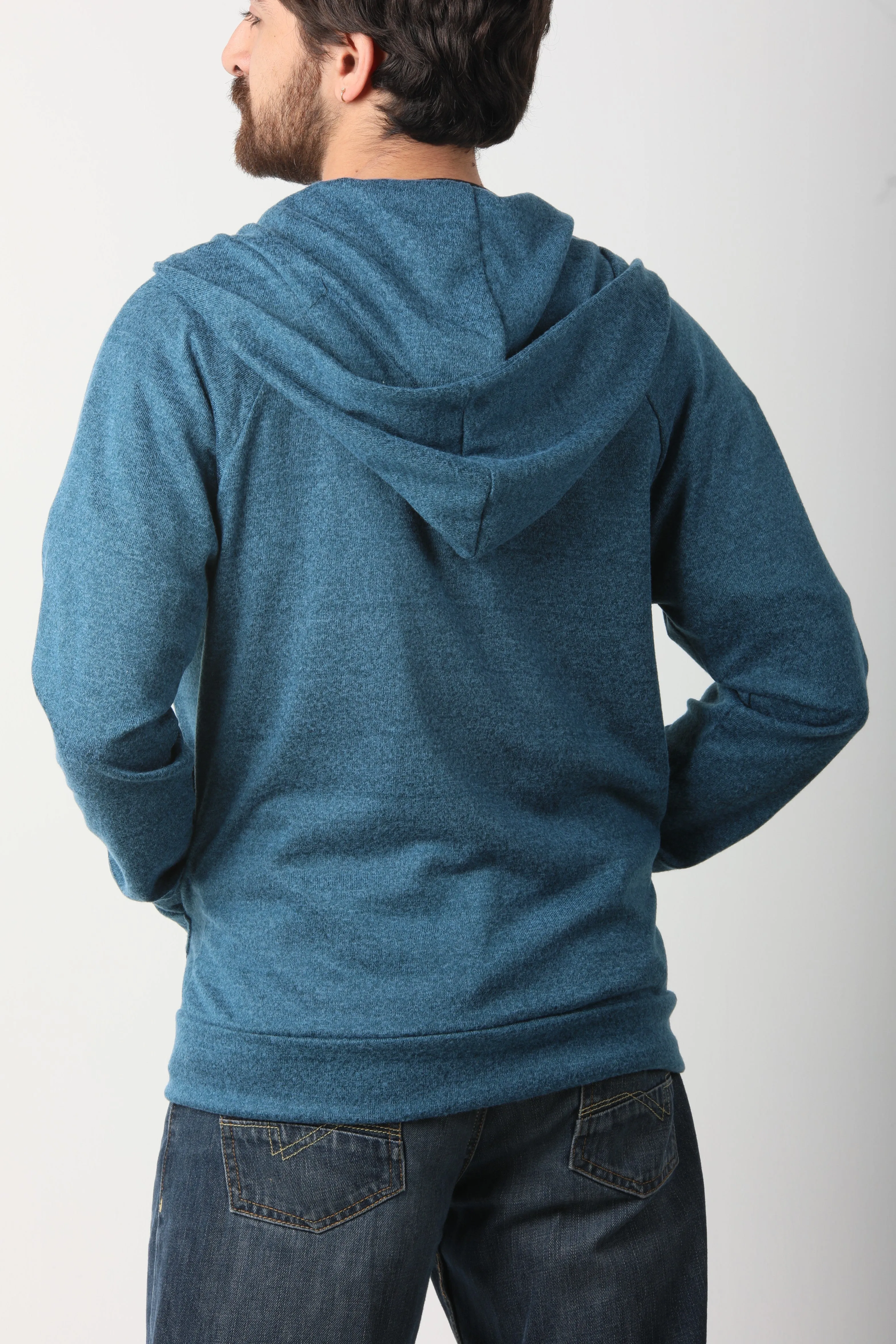 Blue Hoodie Zipper