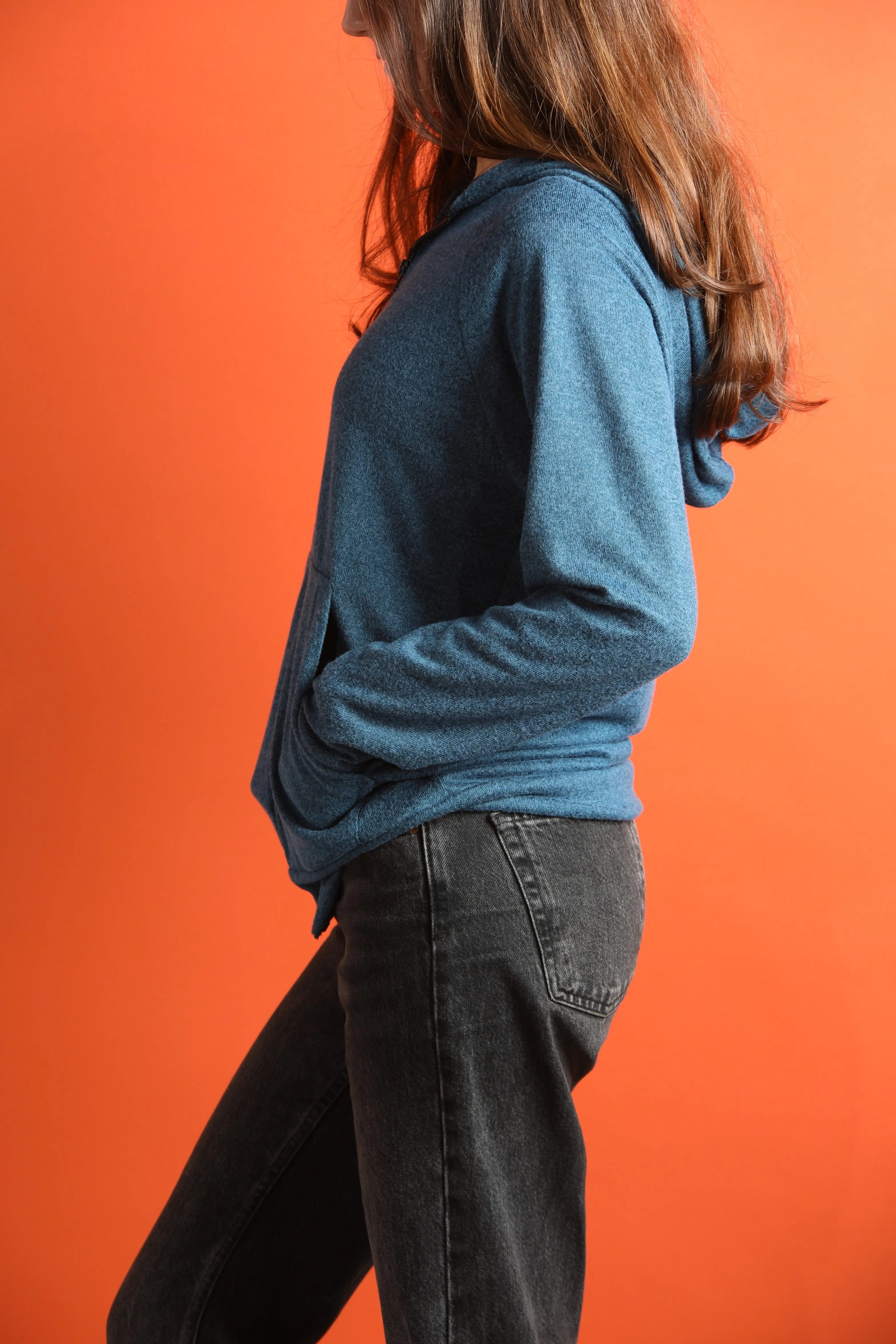 Blue Hoodie Zipper