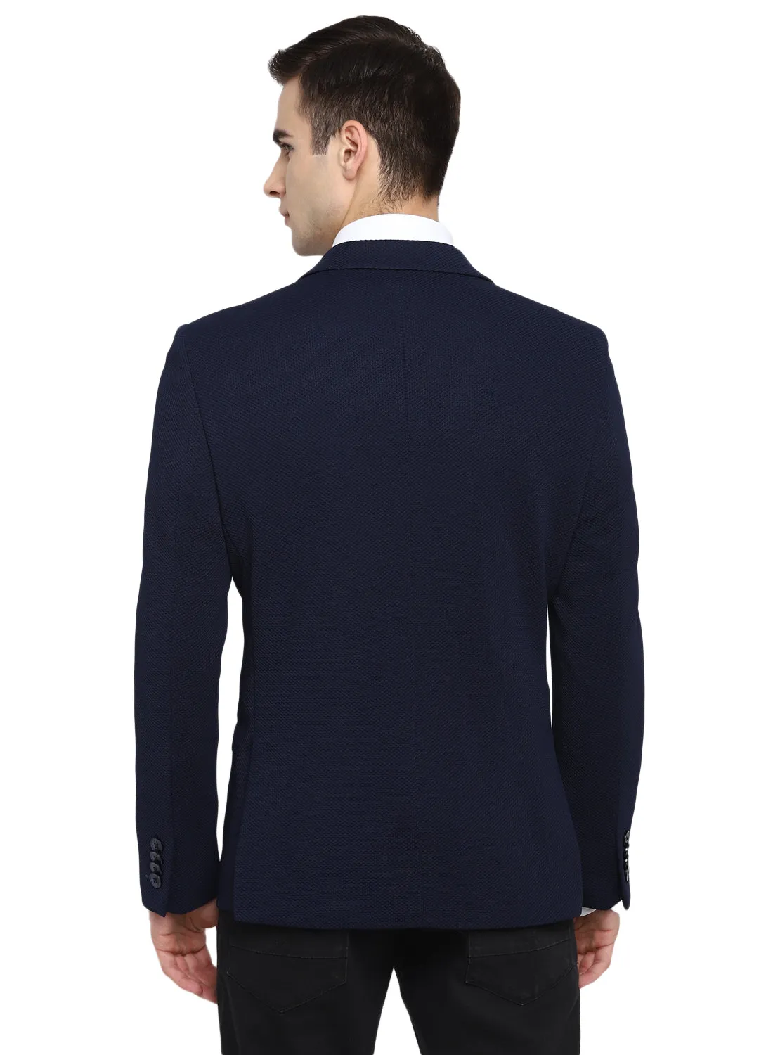 Blue Notch Collar Jacket
