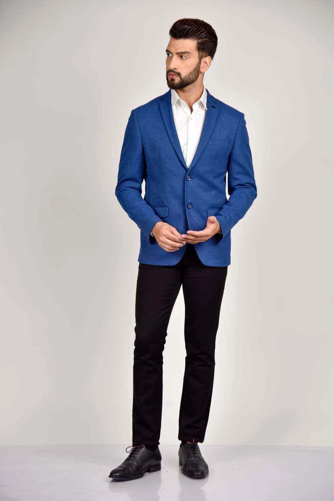 Blue Tweed Blazer
